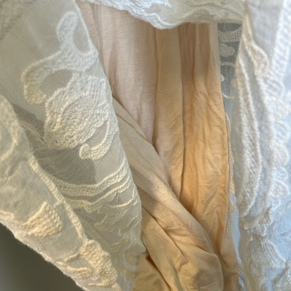 Sundance 100% Silk White Lace Dress with Lining - Picture 7 of 7